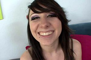 rock couples first time on camera ends with facial cum load