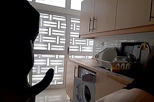 Quicky in the Kitchen Turns Steamy. Big Tits Babe Takes Charge!