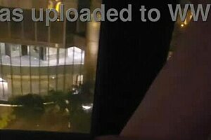 Watch me masturbate in public by the hotel window?
