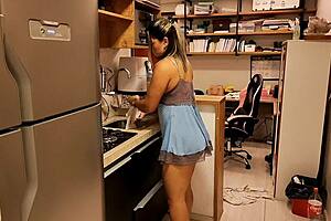 i felt so helpless when my hand got stuck in the sink and my stepbrother fucked my big ass instead