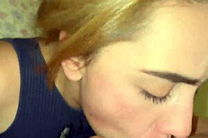 Hot Blonde Deepthroats and Takes Hardcore Sex to Cum in Mouth