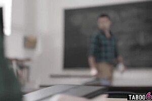 cheerleader teen 18+ lily larimar gets blowjob compliment from older teacher ryan driller