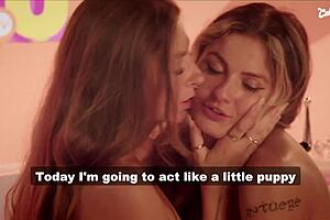 Two Young Girls Lick And Masturbate With Toys In Miniskirt!