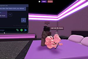 Blonde slut contrasts with massive BBC fuck