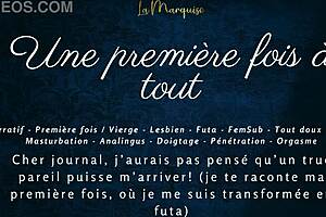 First TIME with FRENCH futa AUDIO porn