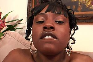 horny ebony milf teases with wet dripping pussy