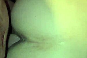 Milf wife bends over eagerly for intense creampie in her big pussy.