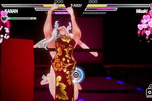 Intense Lesbian Game Battle With Passionate Girl On Girl Action