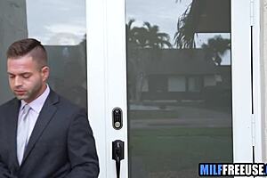 Real estate agent offers herself, client enjoys Allison