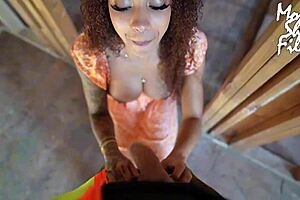 I fucked the construction worker while my husband was away, giving handjob and hardcore action