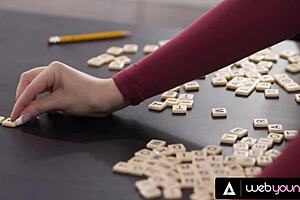 Violet Starr And Freya Parker Play Tabletop Game Together