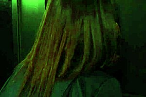 Nurse visits a gloryhole after her shift