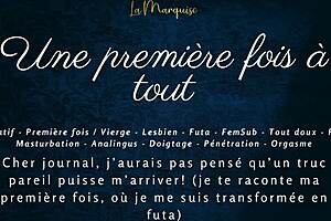 First TIME with FRENCH futa AUDIO porn