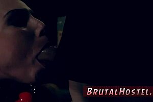 Aidra Fox and Kharlie, those cute teens with pink hair, get bound in the car for extreme domination