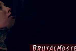 Aidra Fox and Kharlie, those cute teens with pink hair, get bound in the car for extreme domination