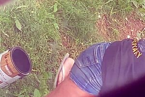 hot stepmom bending over hidden in candid view