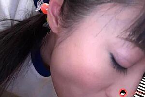 The hot schoolgirl Tomomi Motozawa seduced her classmate to fuck