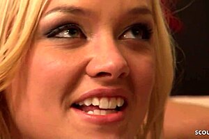 OMG, Blonde Alexis Monroe Cheats with Neighbor for Rough Deepthroat and Massive Cumshot!