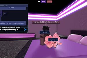 Blonde slut contrasts with massive BBC fuck