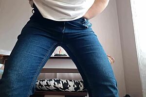 Hot secretary with big tits masturbates to orgasm in the office