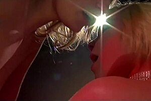 Blonde European Women Perform Intimate Show at Private Night Club