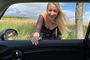 German Teen Fucks With Strangers Outdoors