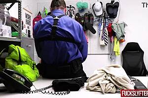 Shy Bella Luna Kisses At Work