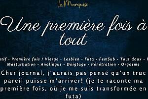 First TIME with FRENCH futa AUDIO porn