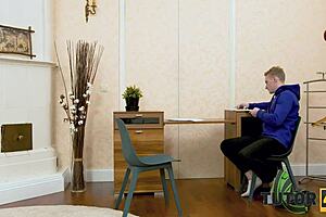 Passionate tutor seduces student