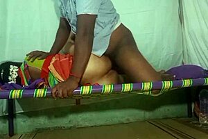 The housewife gives a blowjob to the house owner in the dorm