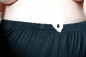 Pregnant Milf Spits on Her Big Tits and Nipples!