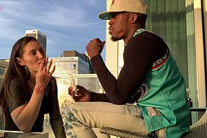 sunset creampie riding in la with wet ass worshiping 😍