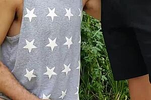 so, they sucked off the hung farmer mid-field while a buddy filmed