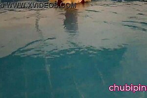 Look At Those Huge Tits Flashing In The Public Swimming Pool!