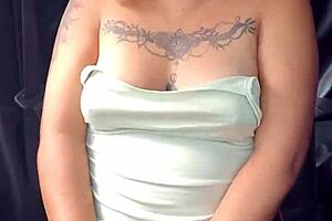 Latina Amateur Flashes Natural Tits and Panties in Highway Car