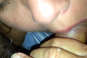 Wife sucking dick in intimate moment