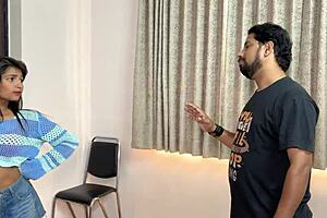 In Front Of Her Husband The Wife Called Her Boyfriend At Home.