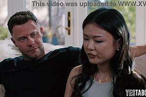 tiny asian teen explores bdsm with bestie and bf