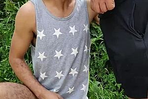 so, they sucked off the hung farmer mid-field while a buddy filmed