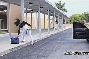 Hot threesome with black teen 18+ babes