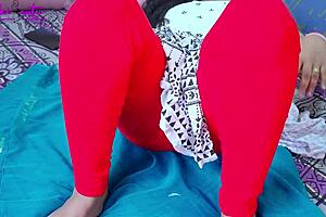 Hot Ravinadesi Stepsister Strips Naked for Saloon Man Shaving.