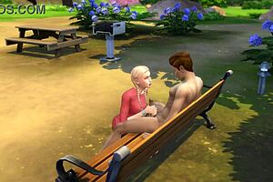 Dangerous Outdoor Blowjob In Park With Intense Action