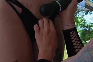 Blonde Latina Lesbian Friends Fuck Hard on Balcony