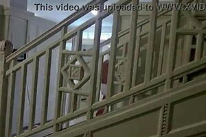 Young teen fucks doggystyle in Budapest public pool