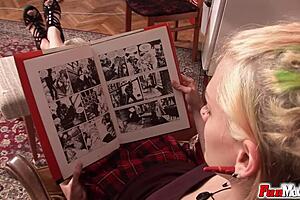 Hairless Bisexual Blonde Gets Kissed, Masturbated, And Toyed In Hardcore Lesbian Groupsex