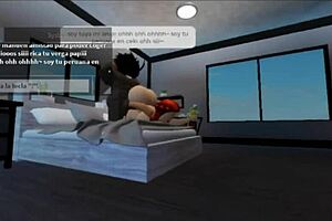 rough fucking with a fan in a hotel, getting pregnant from his monster cock