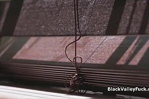 Hot threesome with black teen 18+ babes