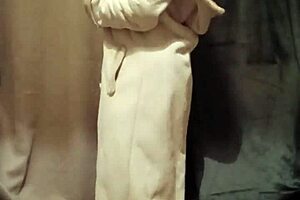 Slave F Performs Striptease in Outdoor Bondage