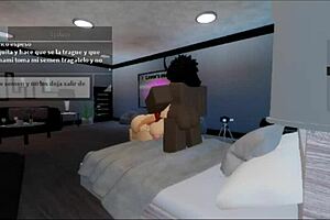 rough fucking with a fan in a hotel, getting pregnant from his monster cock