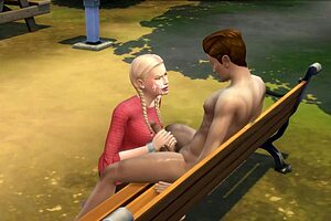 Dangerous Outdoor Blowjob In Park With Intense Action